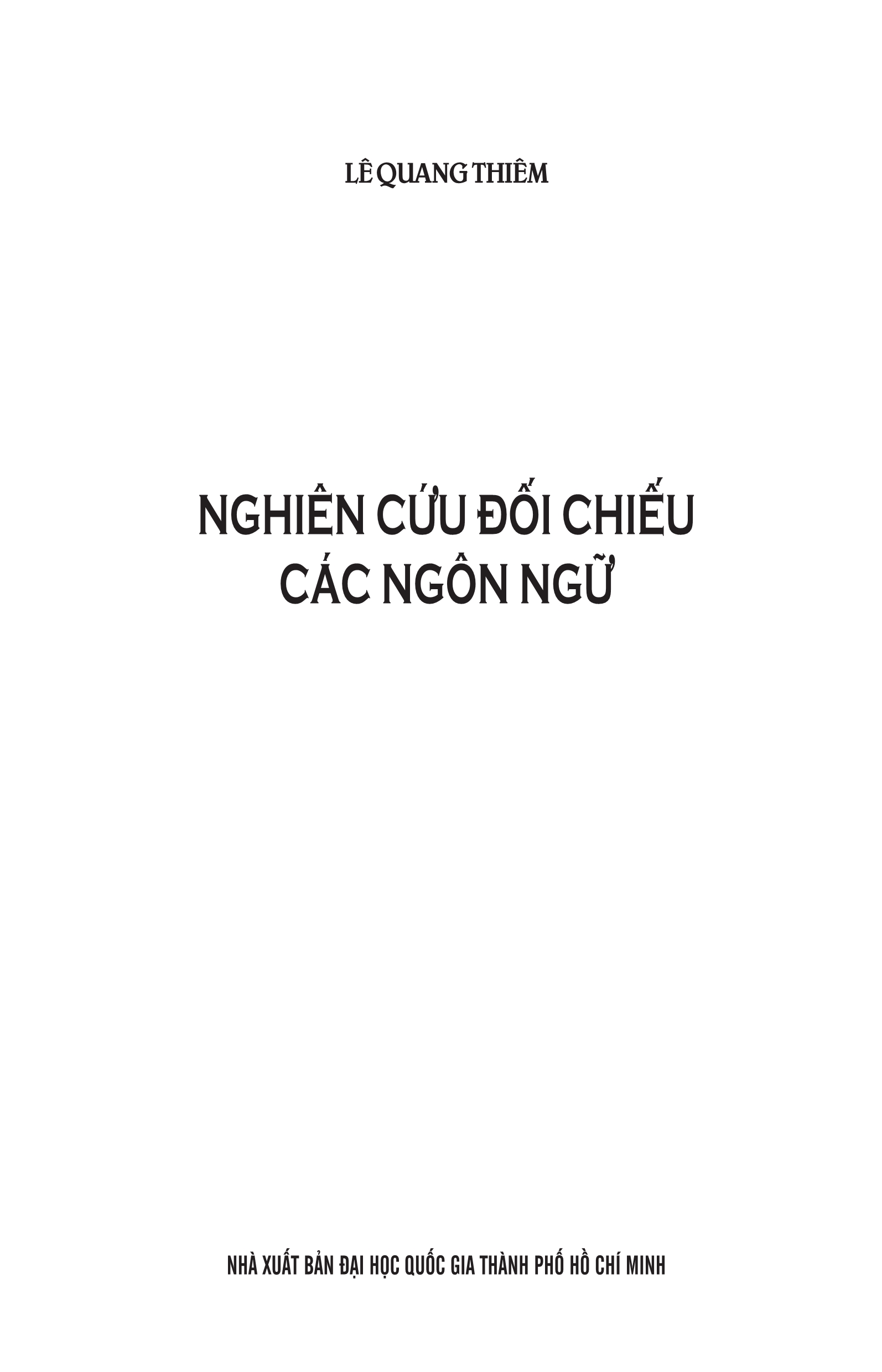 Nghiên Cứu Đối Chiếu Các Ngôn Ngữ