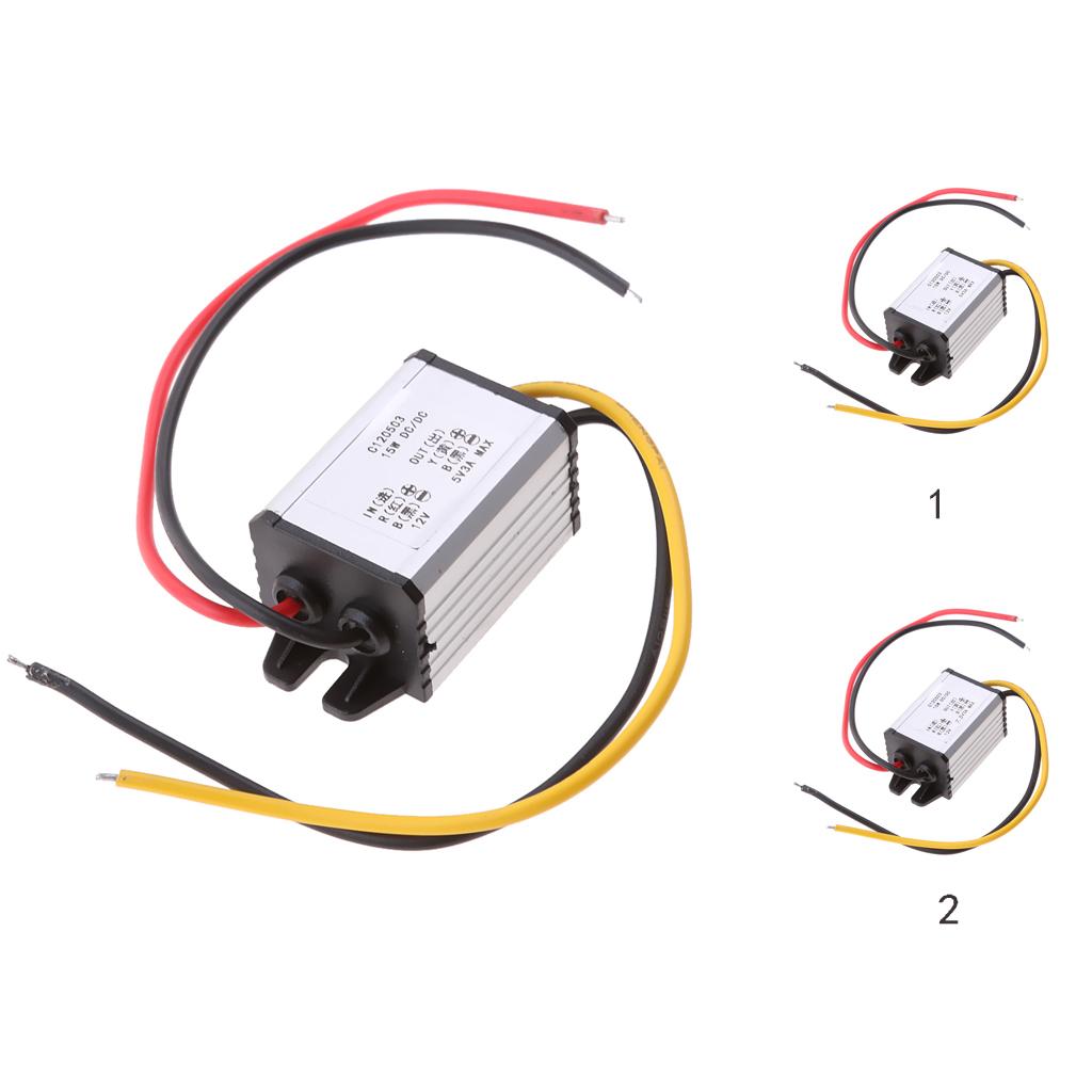 Waterproof DC/DC Converter 8-22V Step Down to 5V 3A 15W Power Supply Module