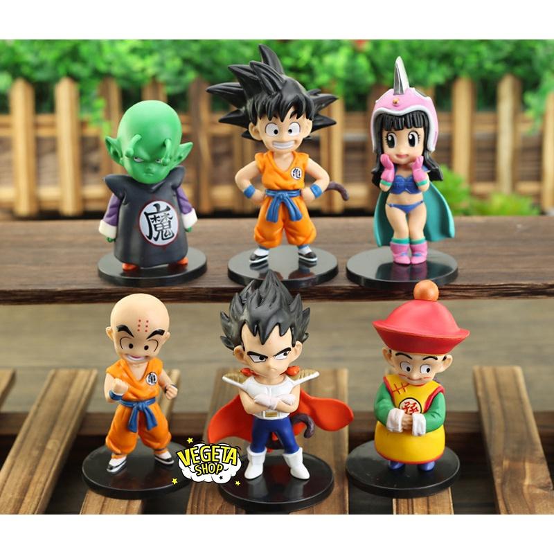 Mô hình Dragon Ball - Gohan Goku Chichi Chiaotzu Oolong Vegeta Pilaf Krillin Piccolo Gogeta Bulma Trunks - Cao 10~10,5cm