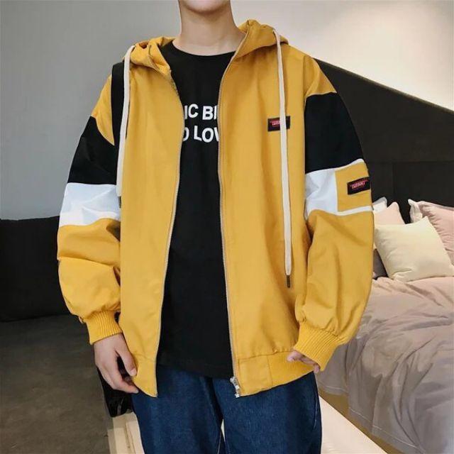 Áo khoác dù tay phối 3 màu