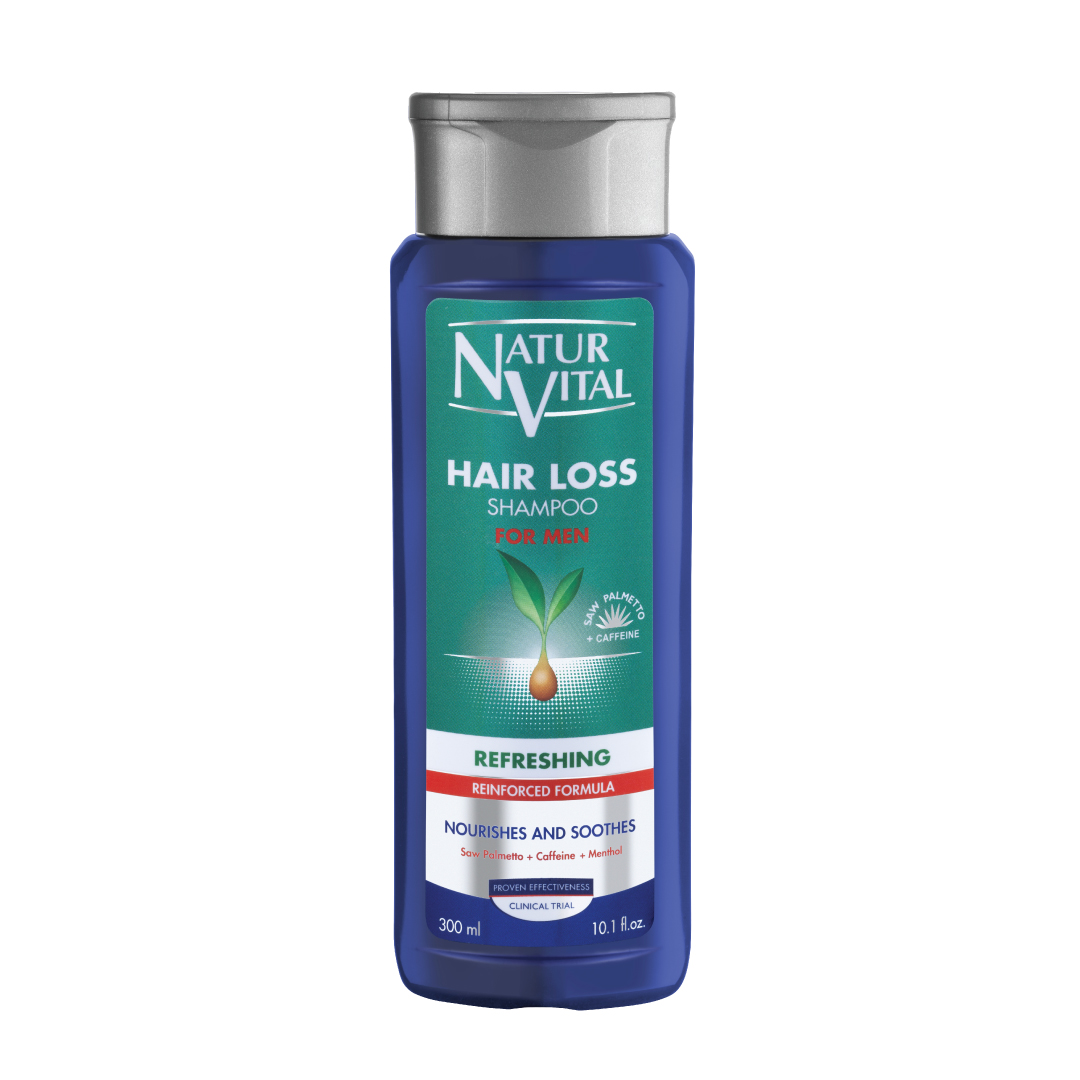 Dầu Gội NaturVital Refreshing Hair Loss For Men Dành Cho Nam, Giảm Rụng, Tăng Cường Mọc Tóc, Nuôi Dưỡng & Làm Mới Da Đầu