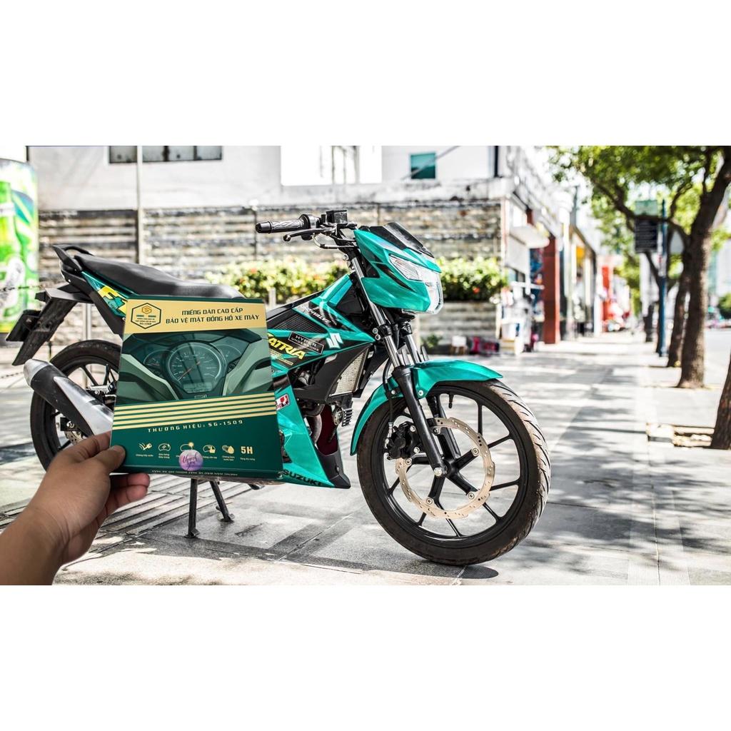 MIẾNG DÁN BẢO VỆ MẶT ĐỒNG HỒ XE SATRIA , RAIDER MIẾNG DÁN PPF CAO CẤP CHỐNG TRẦY XƯỚC MẶT ĐỒNG HỒ XE MÁY. SG1509