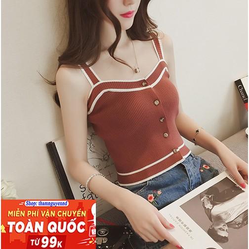 Thanh lý Áo 2 dây Croptop cá tính