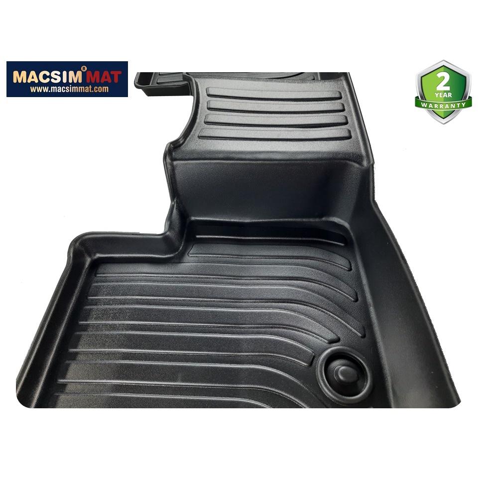 Thảm lót sàn xe ô tô Hyundai Tucson 2016-nay Nhãn hiệu Macsim chất liệu nhựa TPV cao cấp màu đen