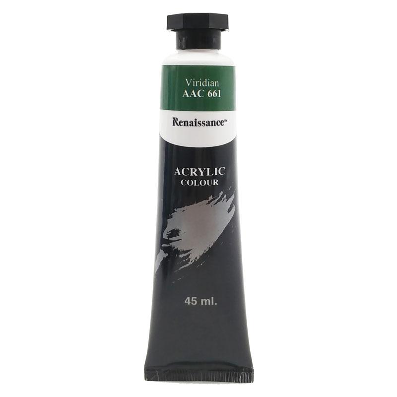 Tuýp Màu Acrylic 45 ml - Renaissance #661 - Viridian