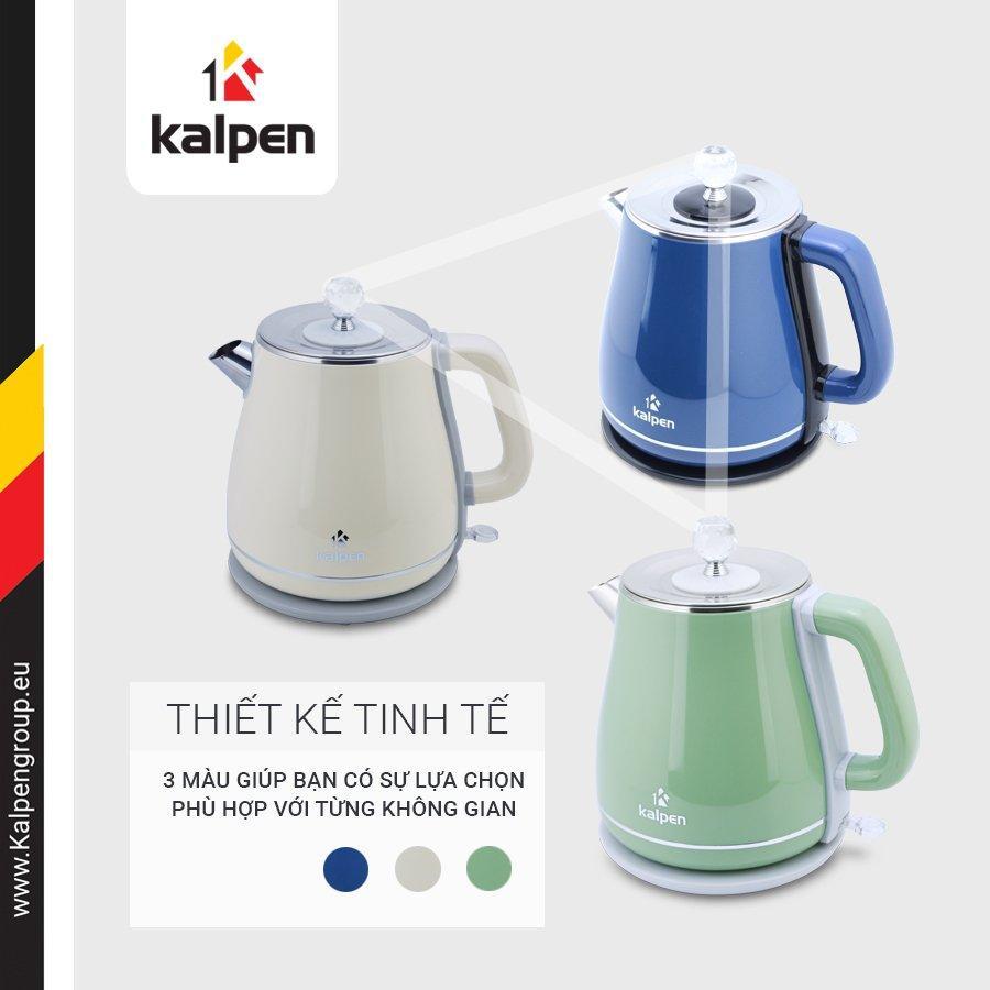 Ấm Đun Nước Siêu Tốc INOX 304 Cao Cấp 2 Lớp KK9901 1.8L-1500W Hàng Chính Hãng KALPEN Bảo Hành 2 Năm
