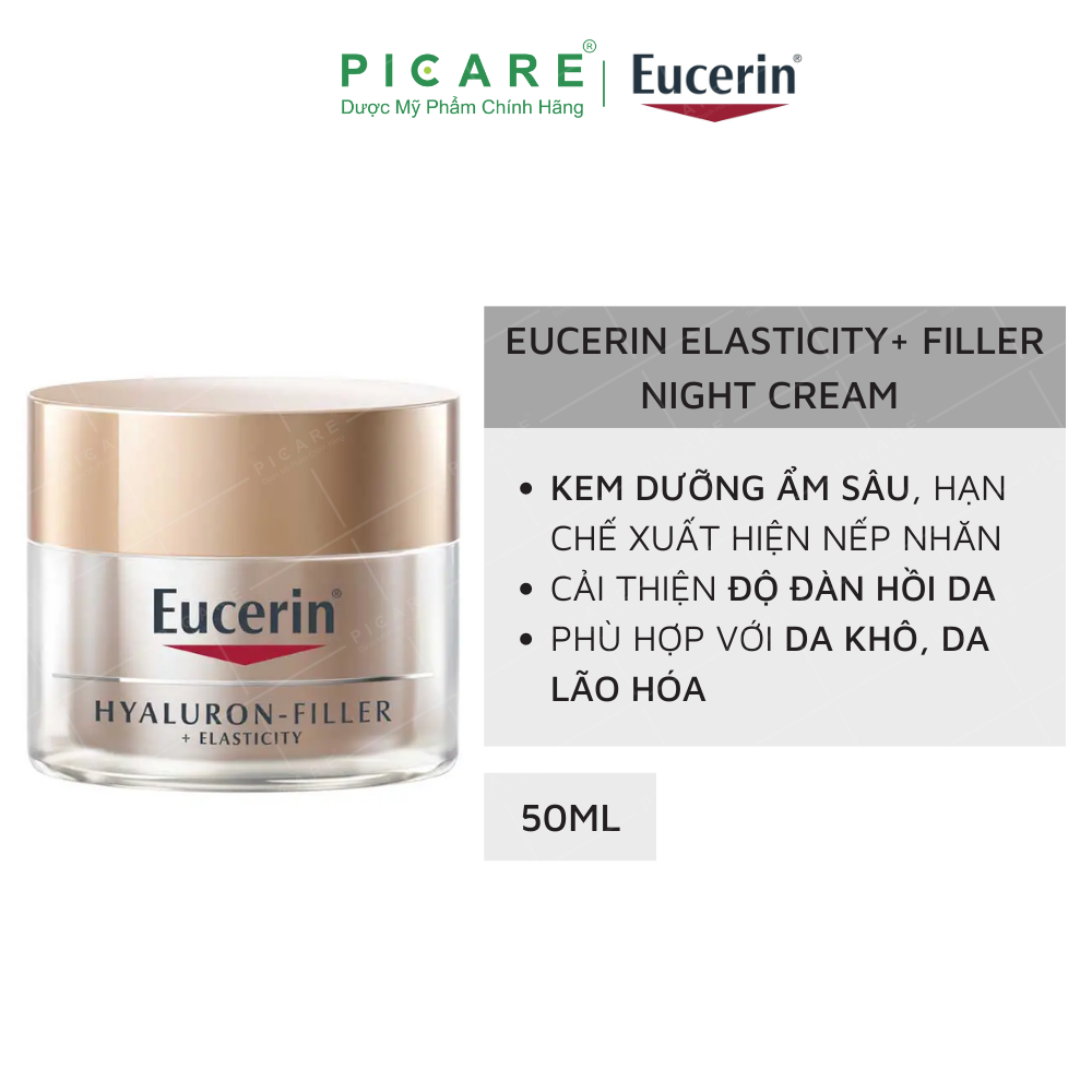Kem chống lão hóa đêm Eucerin Hyaluron Filler + Elasticity Night