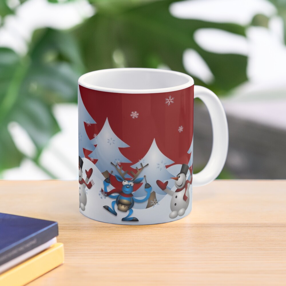 Cốc sứ cao cấp in hình cây thông giáng sinh siêu đẹp - Cốc quà tặng Noel
