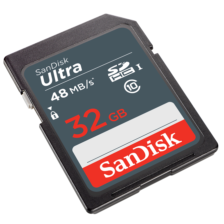 Thẻ nhớ 32GB SDHC Ultra C10 Read 48MB/s SanDisk - Hàng Chính Hãng