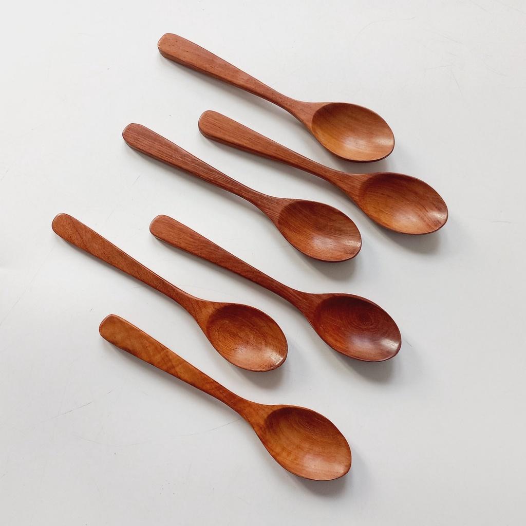 Muỗng,Thìa Gỗ Trắc Cỡ 18 cm Ăn Cơm, Soup, Chè, Chụp Ảnh Trang Trí
