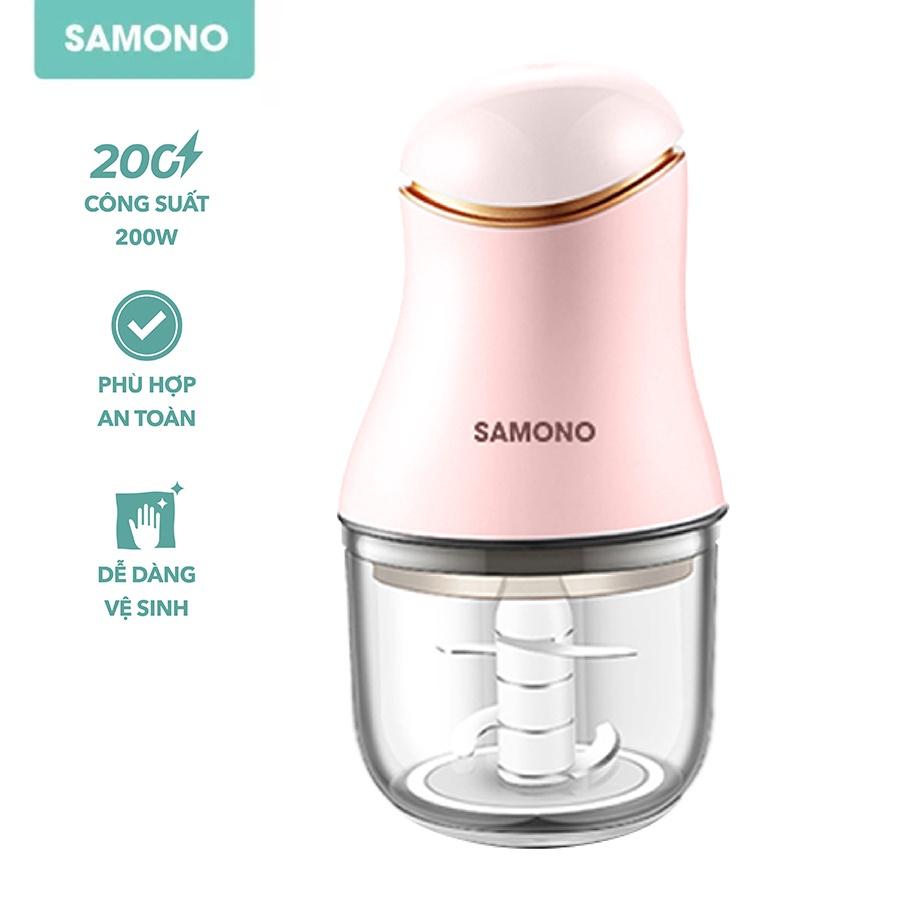 Máy xay thực phẩm mini đa năng SAMONO SW099 cho bé ăn dặm công suất 200W - Bảo hành 12 tháng - Hàng chính hãng