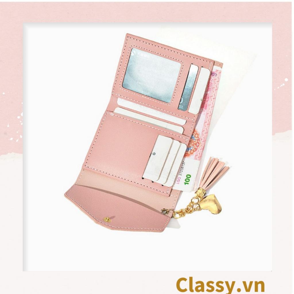 Ví nữ Classy mini cao cấp ngắn cute dễ thương nhỏ gọn bỏ túi thời trang