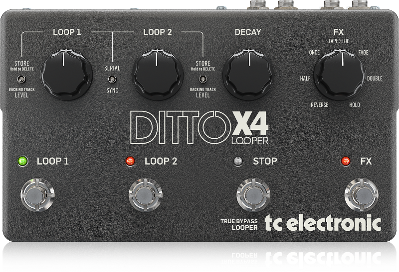 TC ELECTRONIC Guitar Stompboxes Ditto x4 Looper- Hàng Chính Hãng