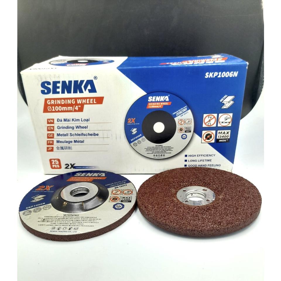 SENKA 1 viên đá mài sắt thép inox, đá mài kim loại màu nâu