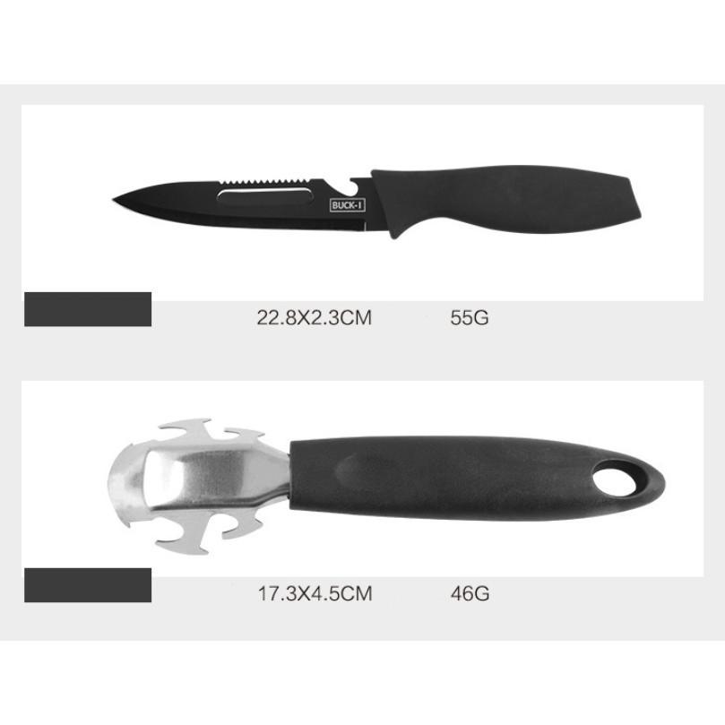 Bộ dao thớt 7 món nhà bếp Buck-I - Gia dụng SG