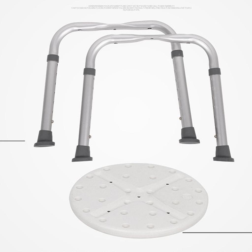 Shower Chair, Adjustable Height Bath Stool - Hospital Tool Free Bench Bathtub Stool Seat with Anti-Slip Rubber Tips for Safety and Stability