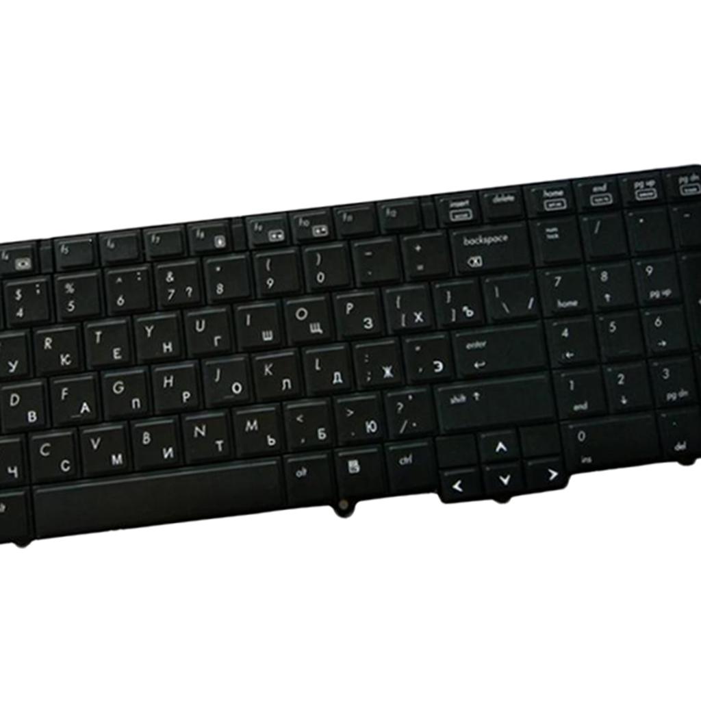 Russian Layout Replacement Laptop Keyboard Glossy Black Frame for