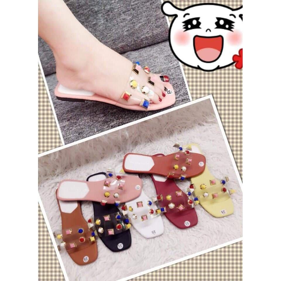 Dép MiCa Đính Đá Hột Xoàn