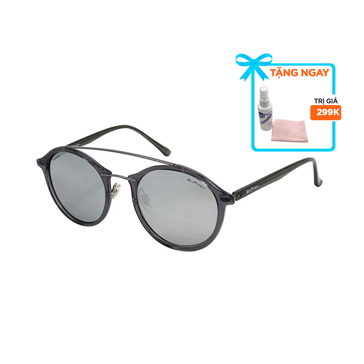 Kính mát, mắt kính chính hãng Exfash EF36760 C41 - Tặng 1 nước và khăn lau kính