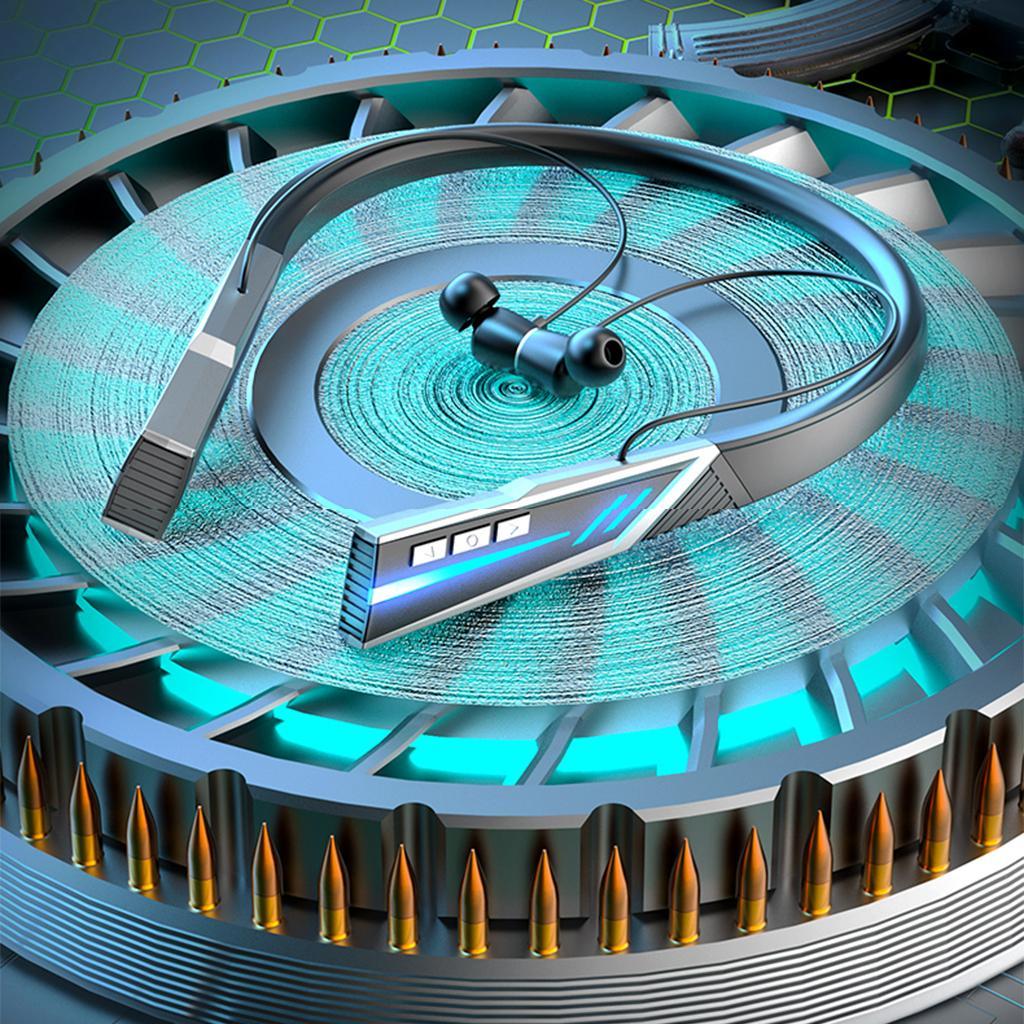 2Pcs Hanging Neck Headphone BT 5.2 Transmission Waterproof for Swimming