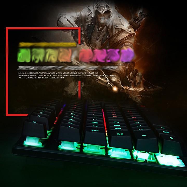 Combo bàn phím LED giả cơ GK50 và chuột chơi Game K2 -Led + Tặng kèm lót chuột