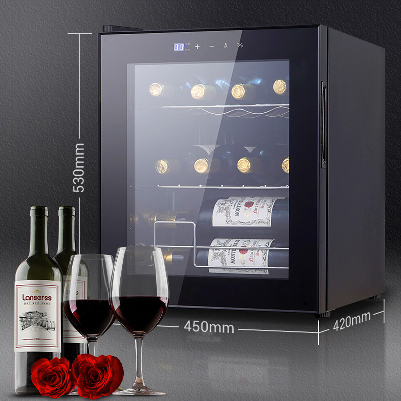 tủ làm lạnh nước hoa quả 48L tương đương với 12 chai vang, Tủ bảo quản rượu vang làm lạnh bằng máy nén tiện ích