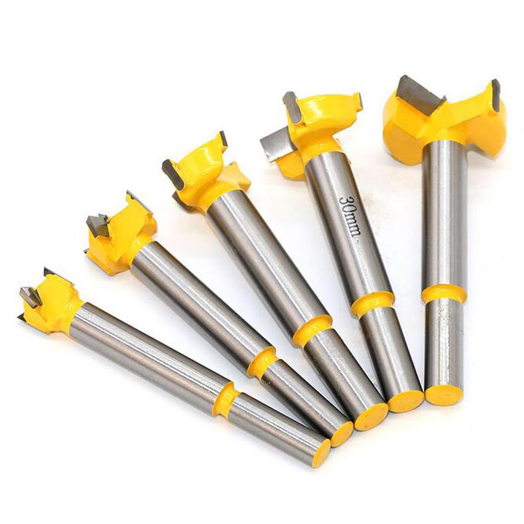 5pcs PROFESSIONAL   DRILL BIT SET WOODWORKING HOLE SAW   BITS