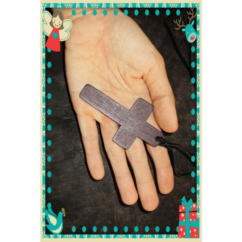 VÒNG CỔ DÂY DA MẶT THÁNH GIÁ UNISEX