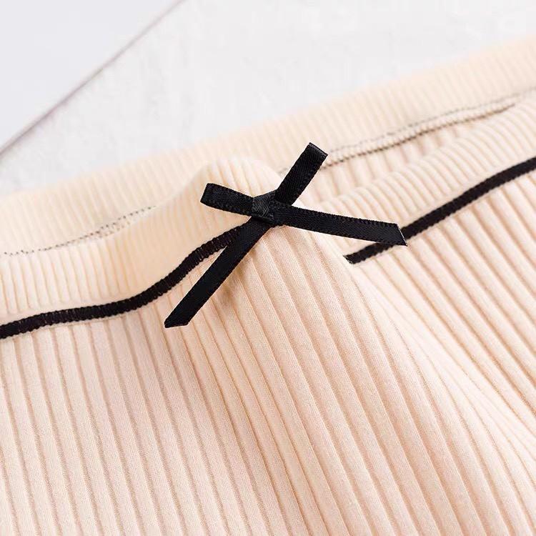 Quần Lót NỮ chất Cotton tăm phối nơ xinh xắn dễ thương QL009