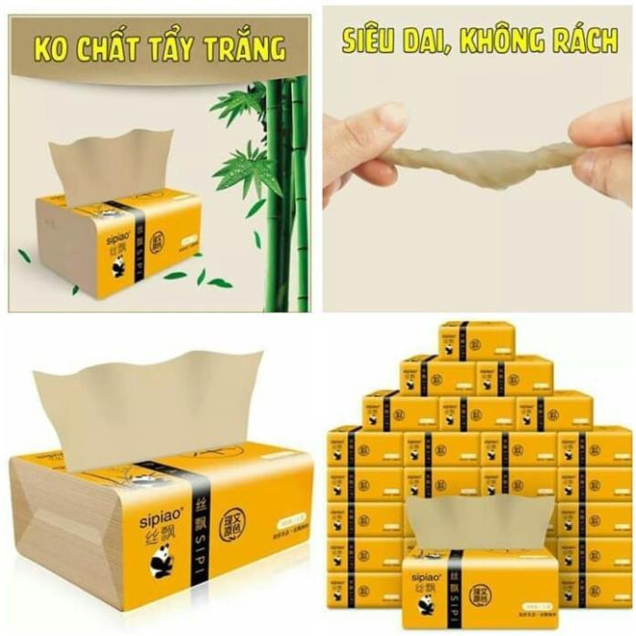 COMBO 18 GÓI GIẤY ĂN GẤU TRÚC SIÊU DAI