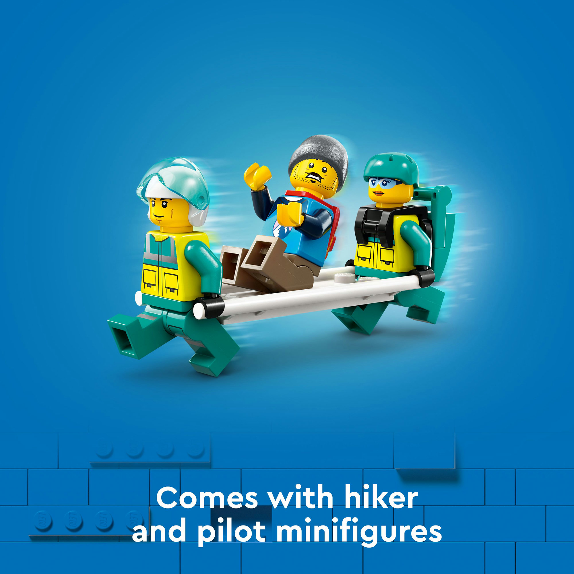 LEGO CITY 60405 Đồ chơi lắp ráp Trực thăng cấp cứu chuyên dụng (226 chi tiết)