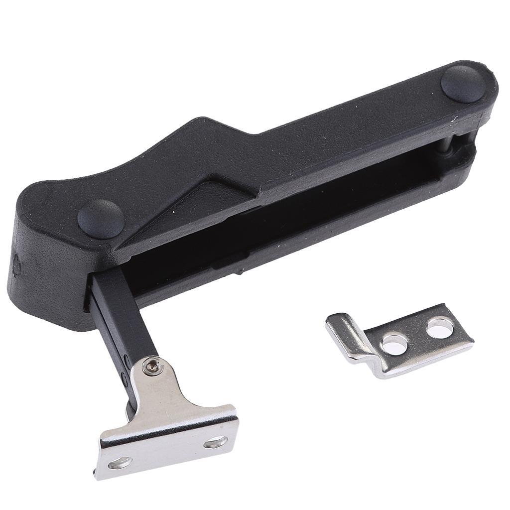 2 Pieces 4'' Flexible Draw Latch Soft Black Rubber Replace Southco C7-10
