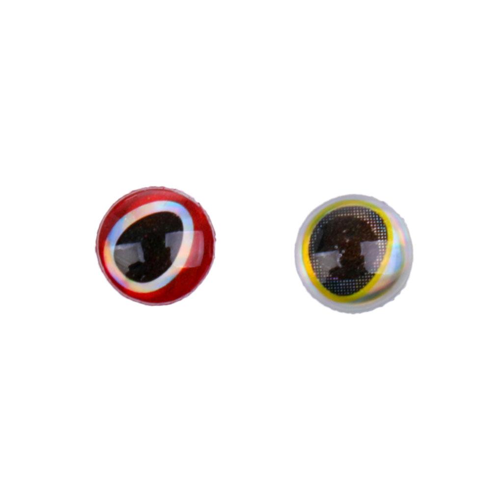 3D Epoxy Eyes  For Fishing Fly Tying Fishing Lures Crafts - Available in multiple Colors & Sizes - Lifelike 3D Fish Eyes!