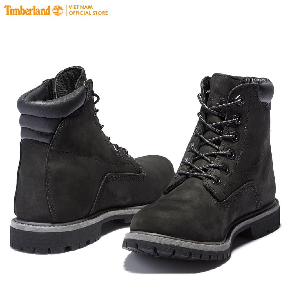 Timberland Giày Boot Nữ - Women’s Waterville 6-Inch Waterproof Boot Black Nubuck TB0A17VM01