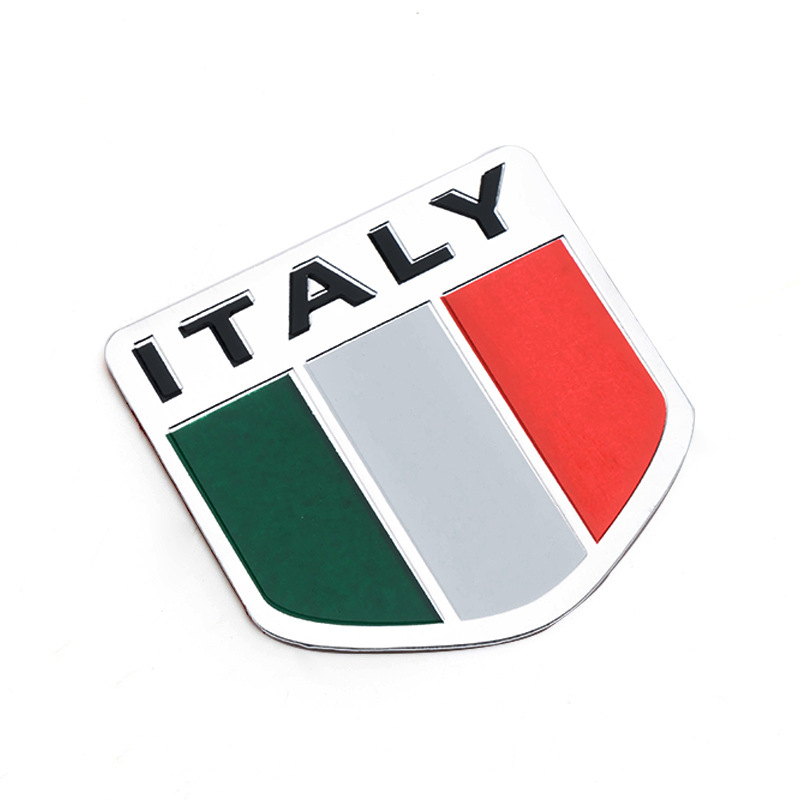 Sticker dán kim loại CỜ Ý - ITALY