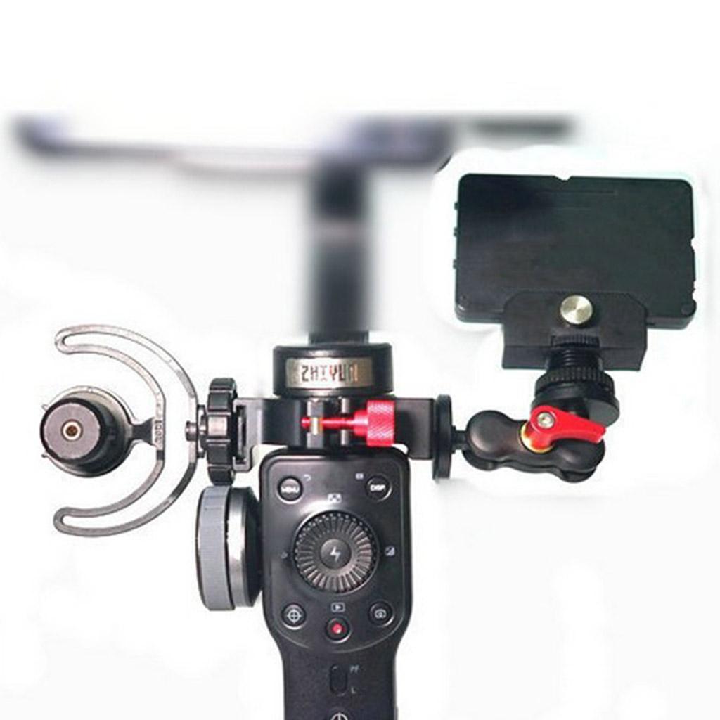 Clamp with Cold Shoe for   Smooth-4 Gimbal Stabilizer to Mic