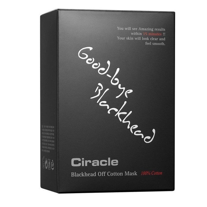 Hộp 20 Mặt nạ đẩy mụn đầu đen Ciracle Blackhead Off Cotton Mask 5ml x20