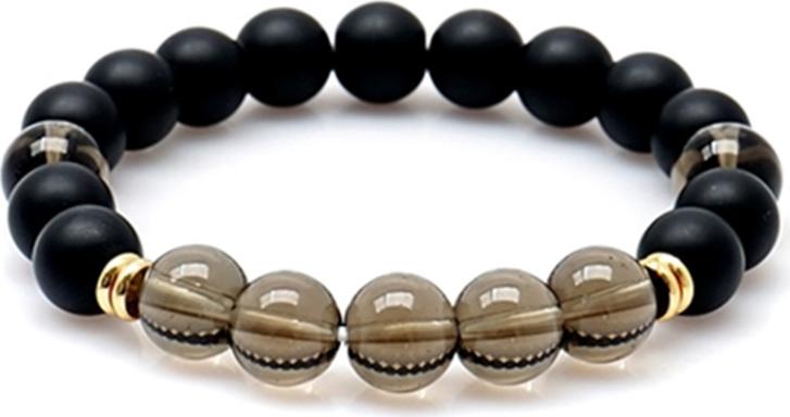 Vòng Tay Đá Onyx Đen Đá Thạch Anh Khói Tự Nhiên 10MM