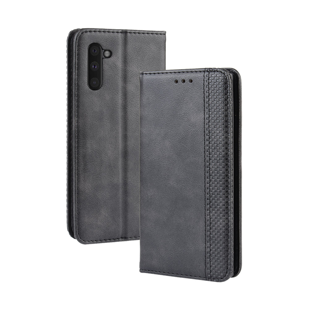 Bao da ví, nam châm dành cho samsung galaxy note 10 Leather Fashion