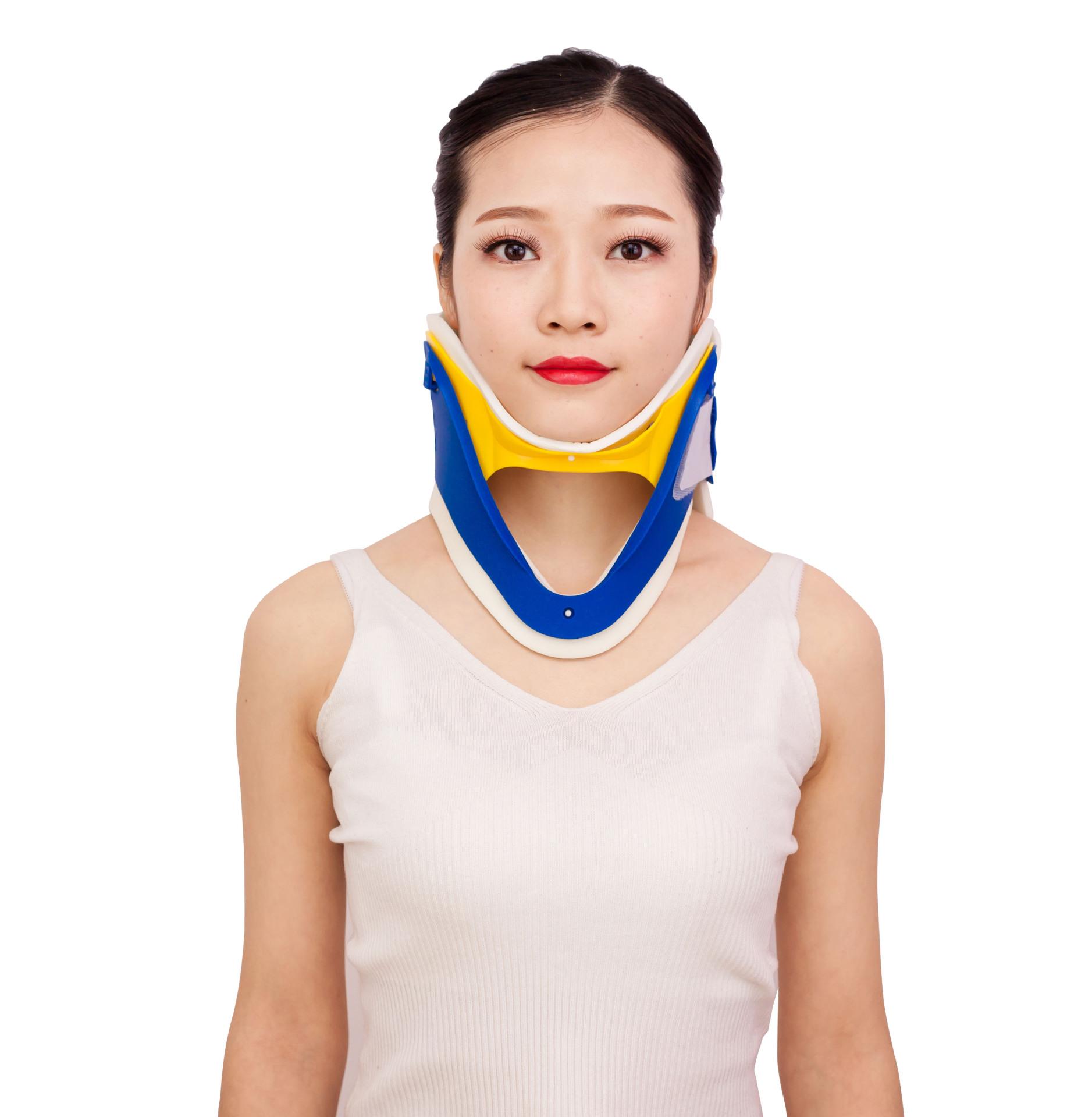 Dụng cụ cố định cột sống cổ tử cung có thể điều chỉnh kích thước Khẩn cấp nẹp cổ tử cung Hỗ trợ bảo vệ thể thao Nẹp cổ 4 trong 1 1 mảnh màu xanh