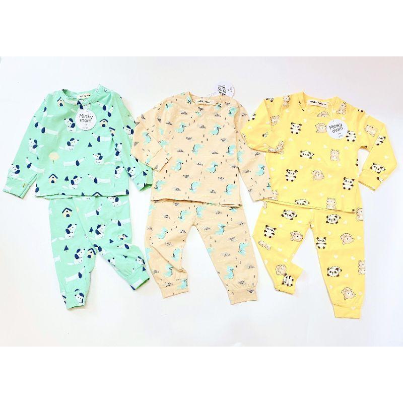 Bộ dài tay Cotton Cao cấp Minky Mom họa tiết Gấu trúc cho bé
