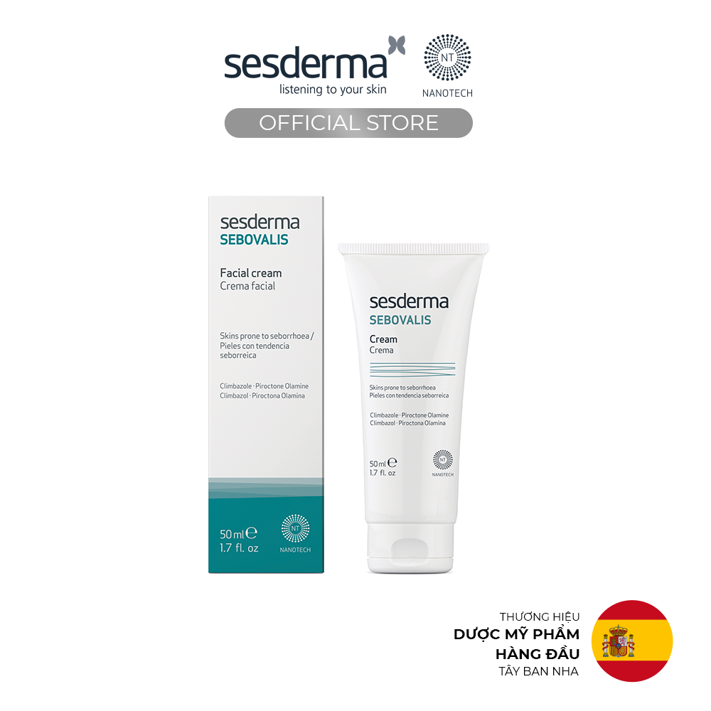 Kem dưỡng phục hồi Sesderma Sebovalis dành cho da hỗn hợp và da khô 50ml