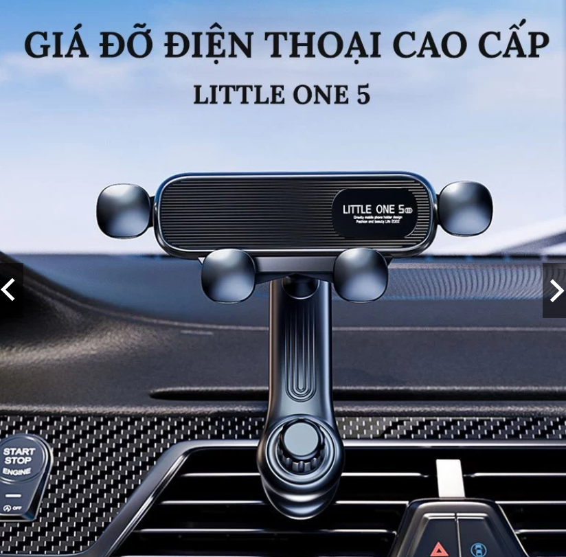 Giá đở điện thoại xe hơi Little One 5(X21) xoay 360 gắn cửa gió dễ dàng lắp đặt mọi loại oto
