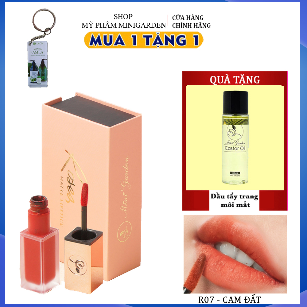 Son Môi Mini Garden Roses Matte Lipstick Son Kem Lì Lâu Trôi Roses MiniGarden TẶNG TẨY TRANG MÔI