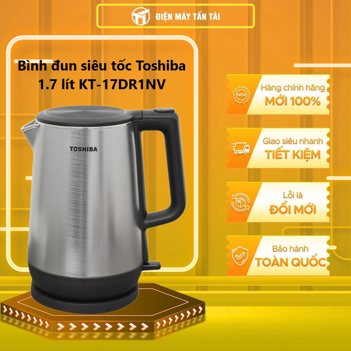 BÌNH ĐUN SIÊU TỐC TOSHIBA KT-17DR1NV - Hàng chính hãng