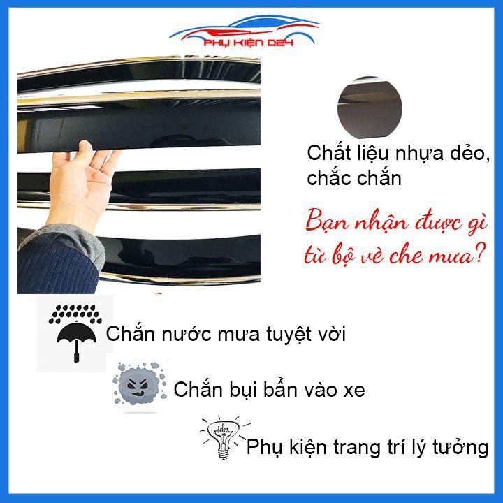 Vè mưa CRV 2018-2021 chỉ inox cao cấp bảo vệ xe