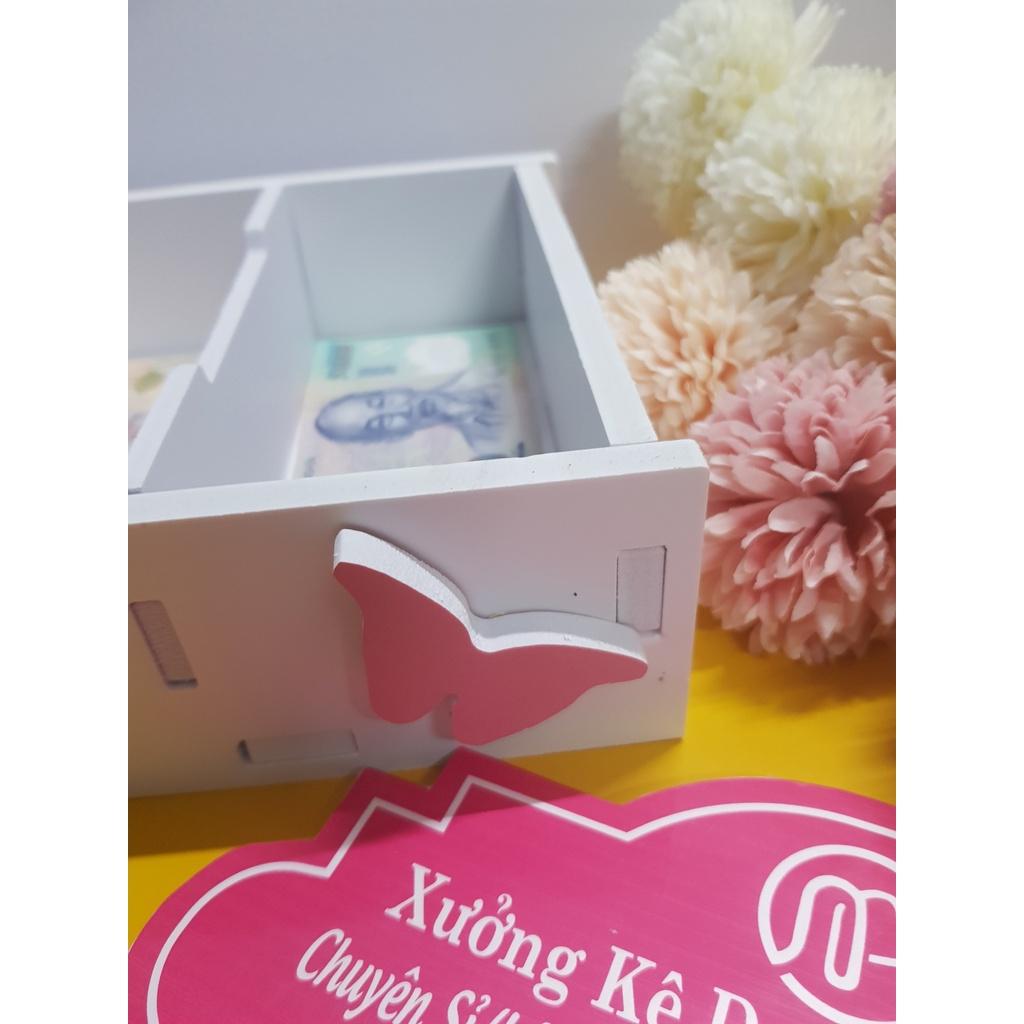 Khay đựng tiền quầy thu ngân 9 ô (K15) hình bướm xinh xắn
