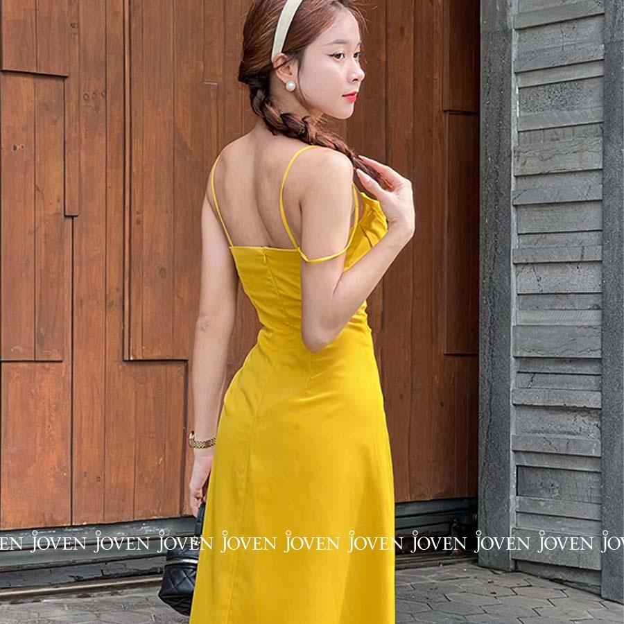 Đầm 2 dây cổ đổ Joven