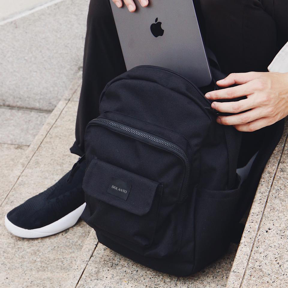 Balo Đẹp Đựng Laptop GLOBAL Vải Canvas Chống Thấm Nước Unisex Nam Nữ Đi Học Đi Chơi DOLANTO.