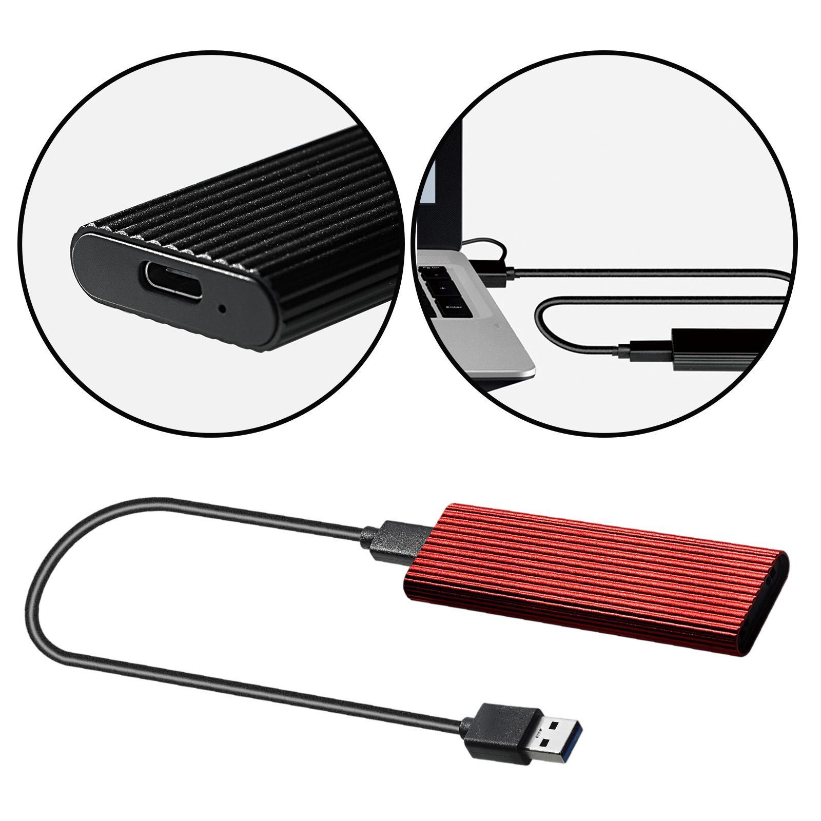 USB 3.0 to M.2 B Key SSD External Enclosure Case Cover Adapter